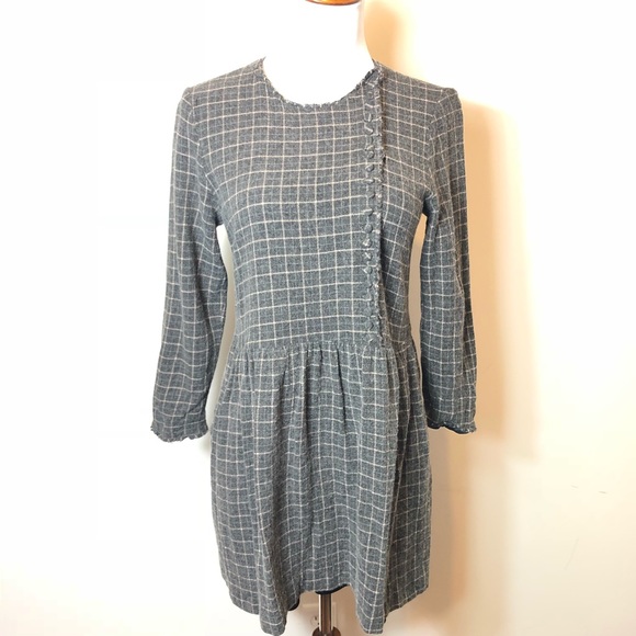 Zara Dresses & Skirts - WOMENS Zara Gray tweed dress M